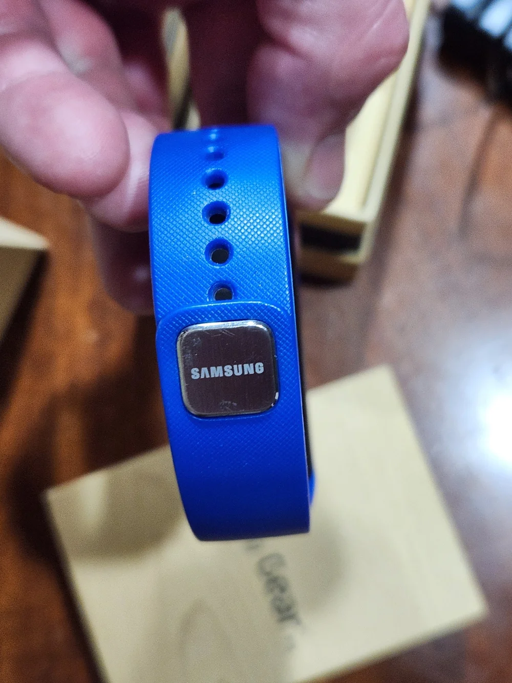 Samsung Gear Fit Smart Fitness Band - Blue and Black